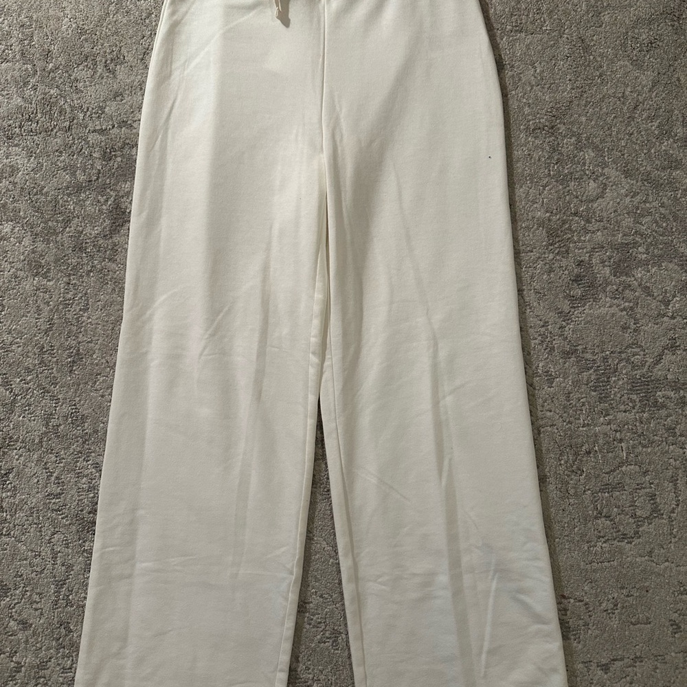 White Wide-Leg Pants